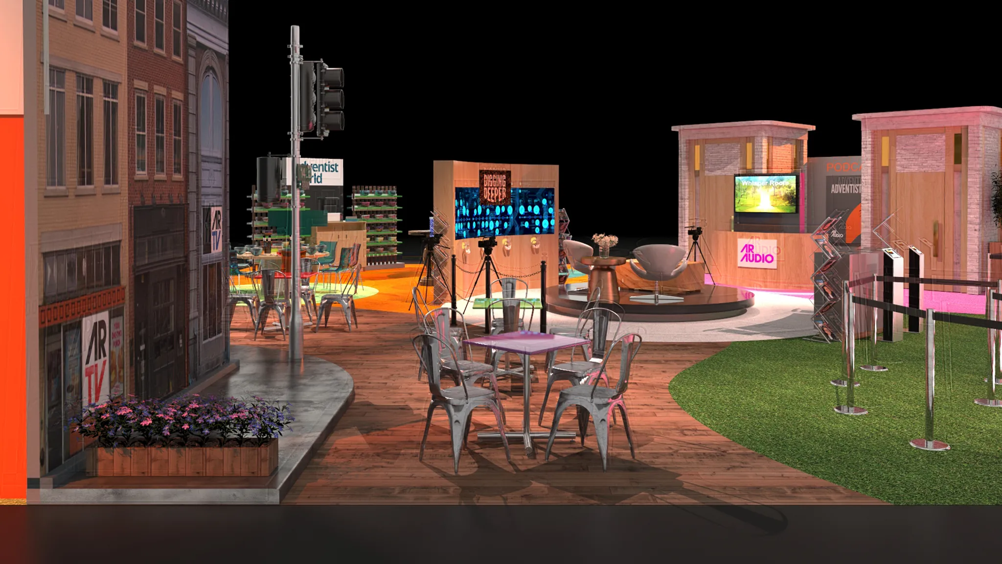 30x30 Île booth design by Reaction Space